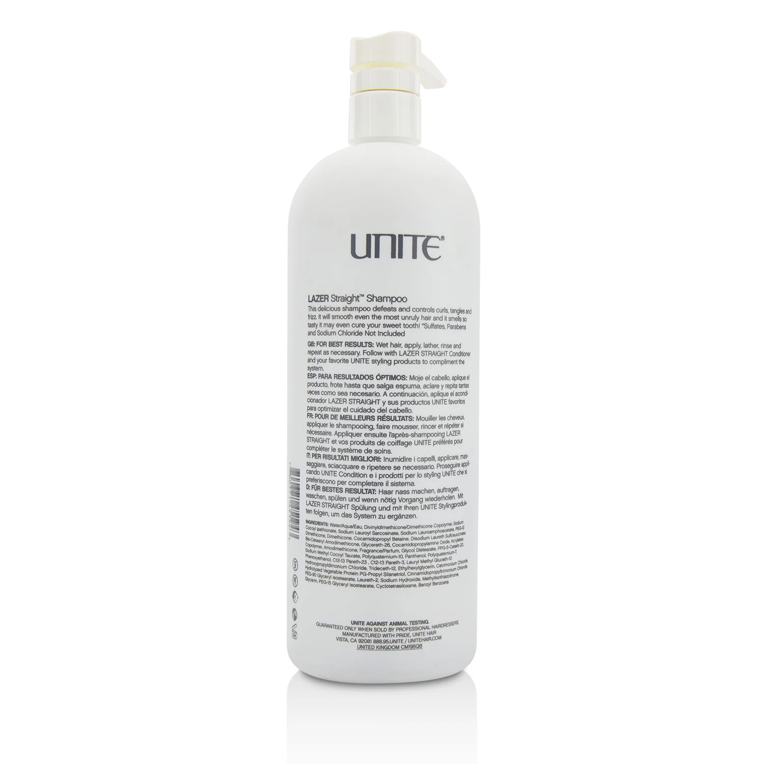 Unite Lazer Straight Shampoo (Smooth Sleek) 1000ml/33.8oz