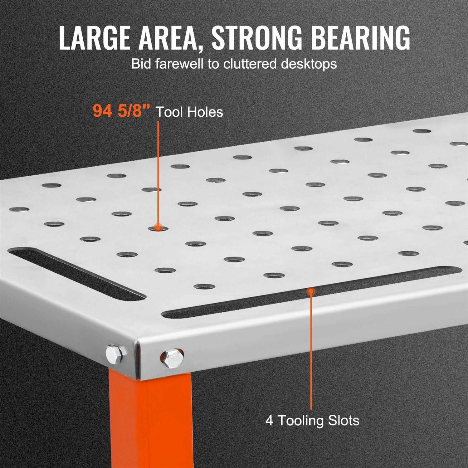 VEVOR 36 x 18 Welding Table 1200lbs Load Capacity Steel Welding Workbench Table on Wheels - Shop Hardware Tools Online Store