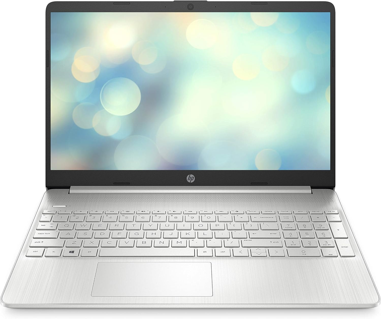 HP 15" Laptop , AMD Ryzen 7 5700U, AMD Radeon Graphics, 8 GB RAM, 256 GB SSD, Windows 11 Home (15-ef2025nr, Natural Silver)