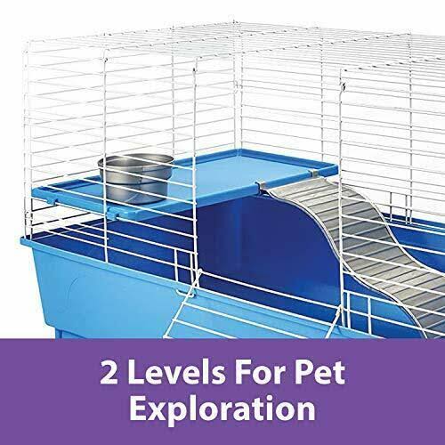 Kaytee My First Home Deluxe Guinea Pig 2-Level Cage with Wheels