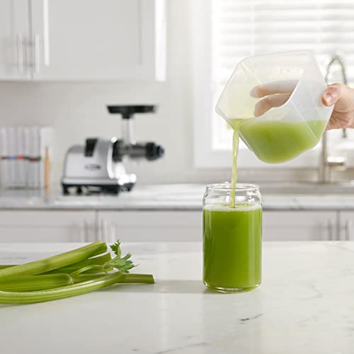 Omega MM900HDS Medical Medium Celery Juicer Slow Masticating High Juice Yield Adjustable Dial, 200-Watt, Silver