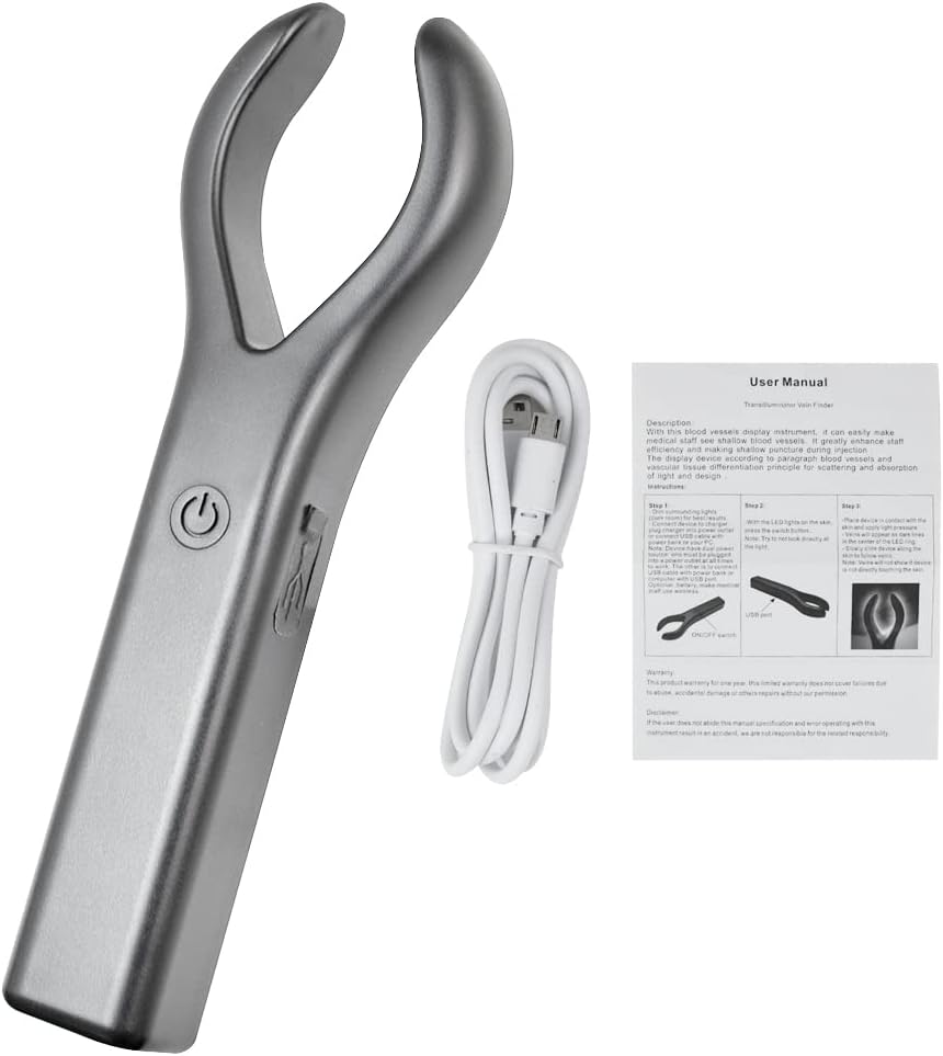 KOECPS Vein Finder, USB Infrared Vein Finder Viewer, Rechargeable Vein Finder for Homes Use Pack of 2