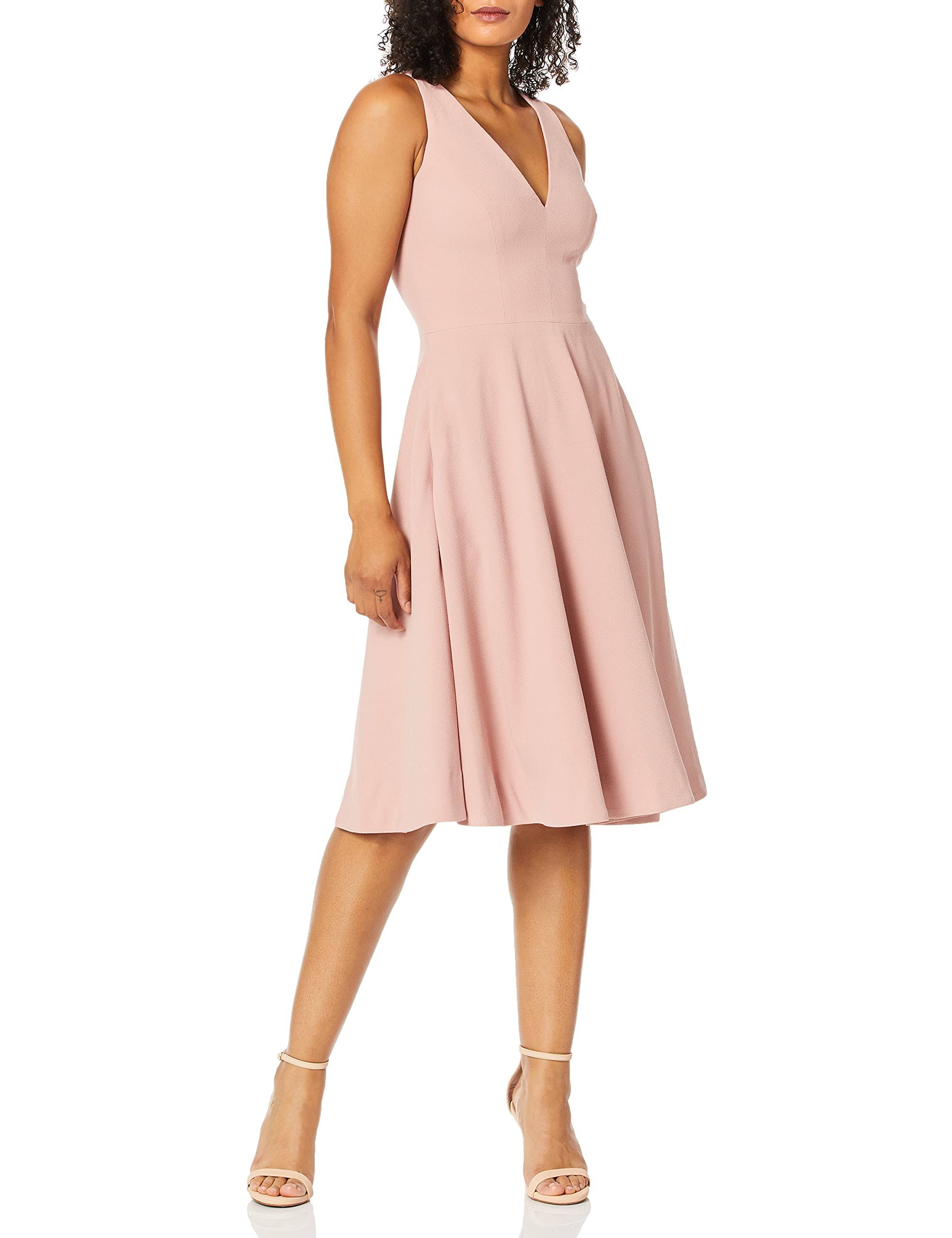 Dress The Population Catalina Fit u0026 Flare Dress Blush