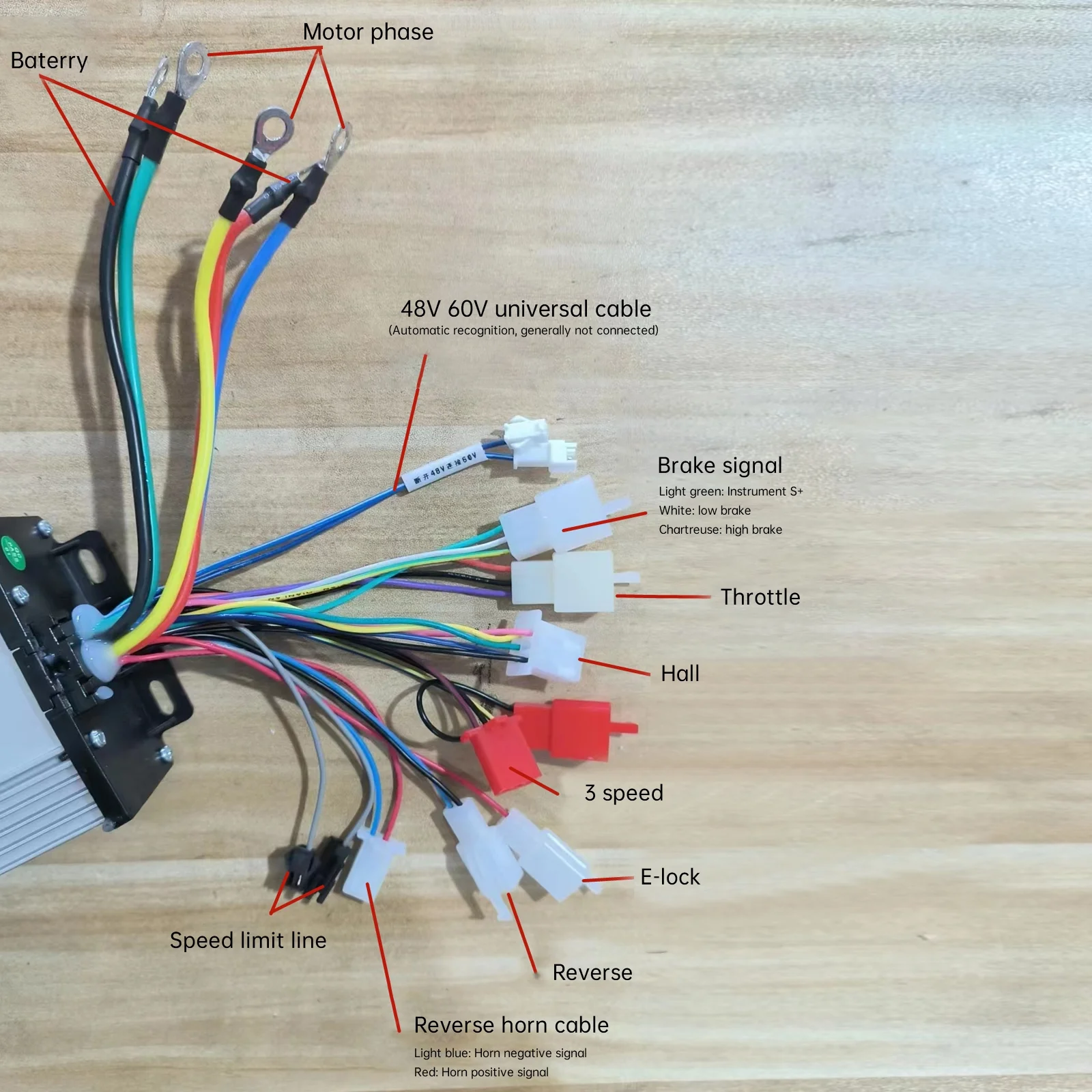 Miumaeov 48-72V 3000W Brushless Motor Kit with Controller and Throttle for Electric Scooter E Bike Engine Motorcycle DIY Part Conversion Kit