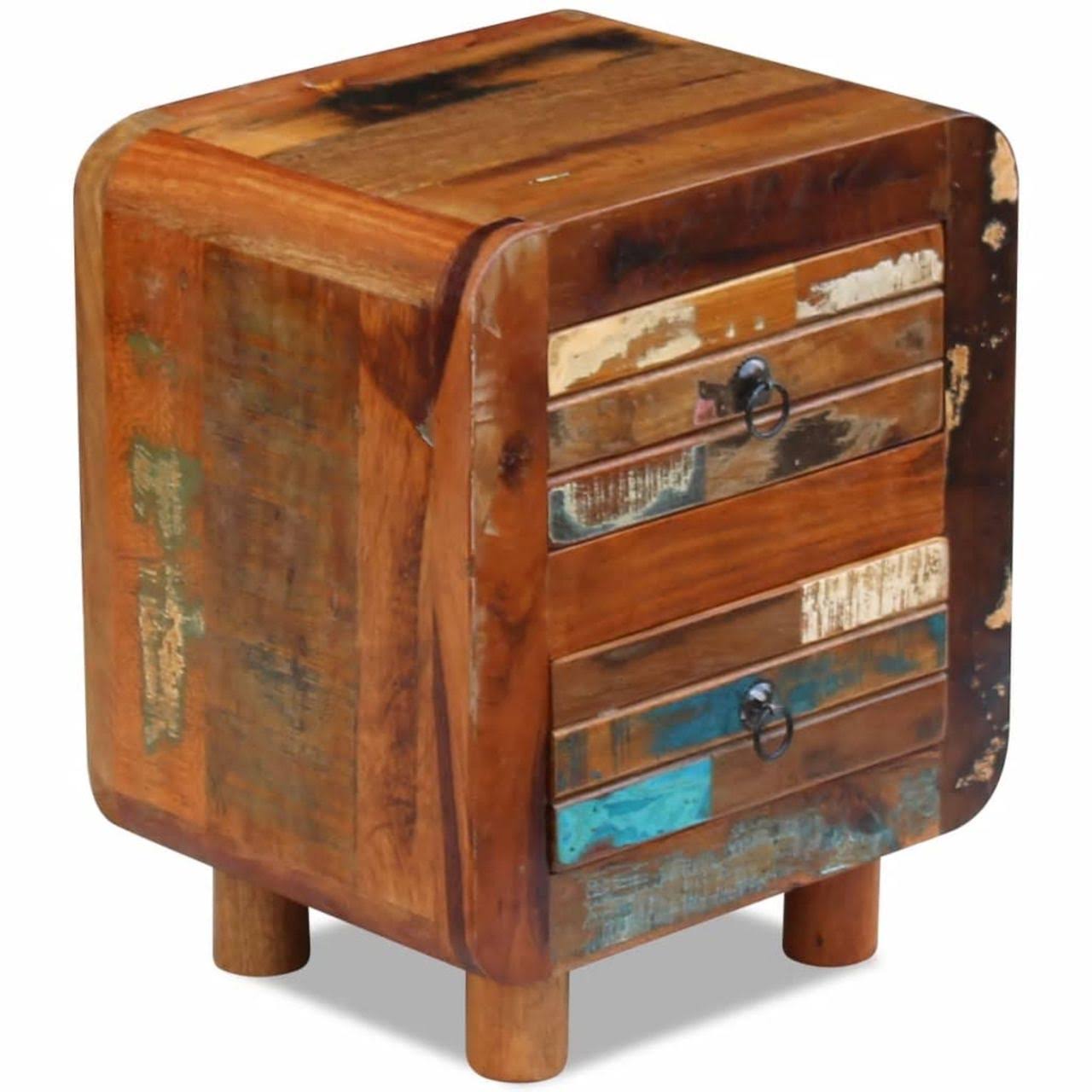 vidaXL Night Cabinet Solid Reclaimed Wood 16.9x22x13x22x20x22