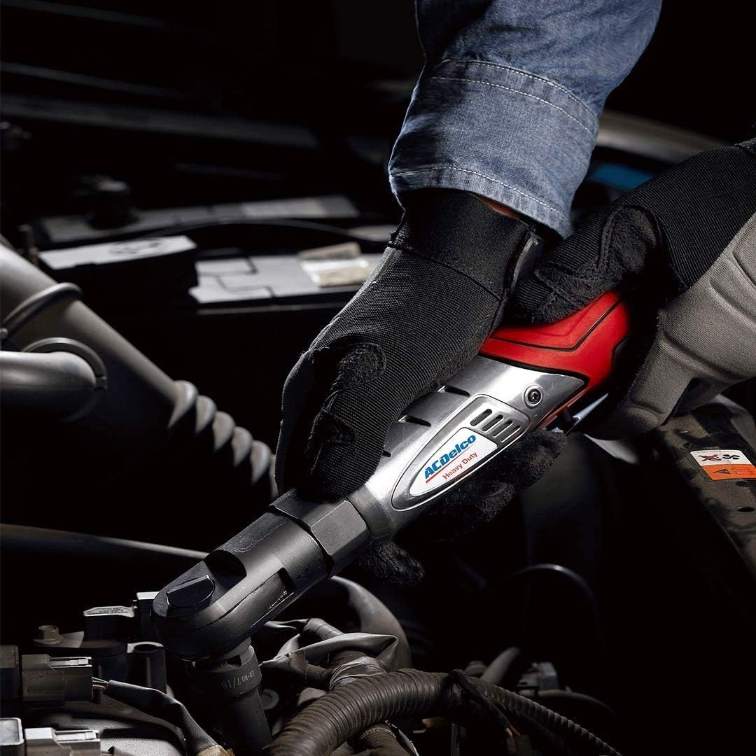 ACDelco ARW1208-K12 G12 Series 12V Cordless Li-ion 3” Mini Polisher, 3/8” Impact & Ratchet Wrench Combo Tool Kit with 2 Batteries