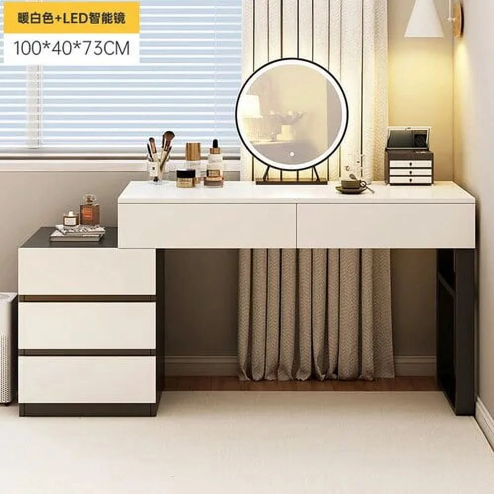 Led Chair Lacquer Dressing Table Container Nordic Comfortable Dressing Table Dressers Bedroom Tocador Maquillaje Home Furniture