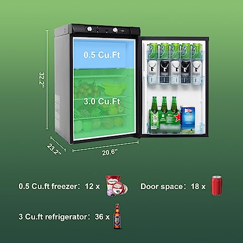 SMETA Propane Refrigerator Freezer