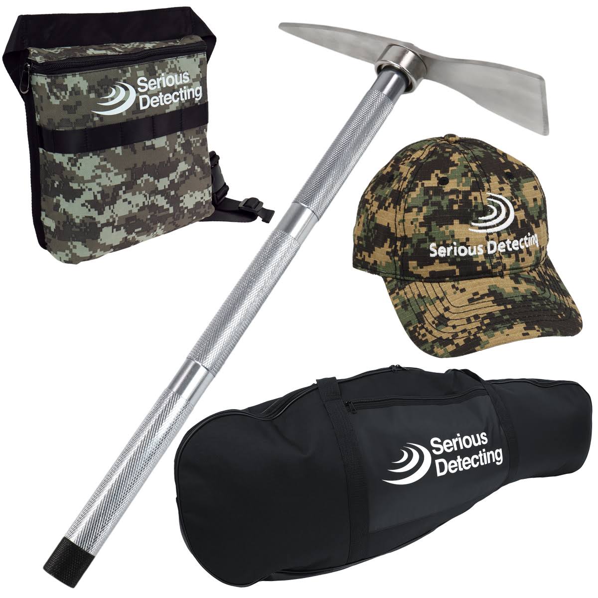 Fisher Gold Bug Pro Metal Detector Bundle with Coil Pack, Shovel, Carry Bag, and More GOLDBUG-PRO-CC PKSD10-001
