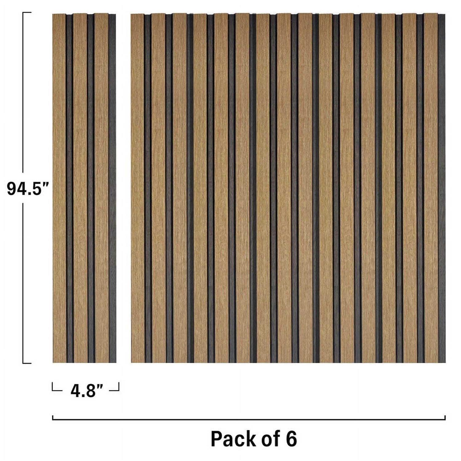 Concord Wallcoverings Concord 3D Wall Panels Slat Wall Paneling Walnut Waterproof Slat Panel - Shop Hardware Tools Online Store