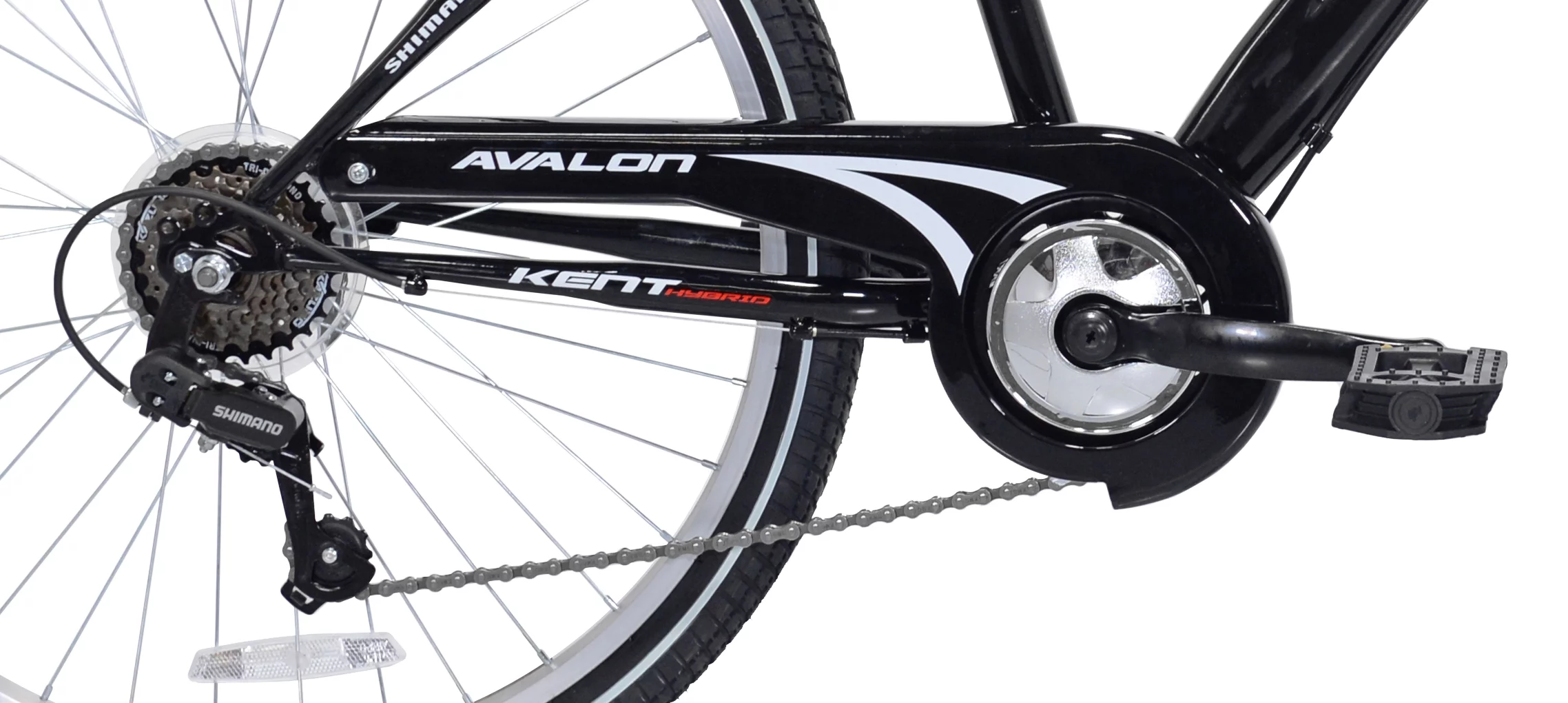 Kent Bicycle 26 In. Avalon Comfort Men's Bike with Full Suspension, Black
