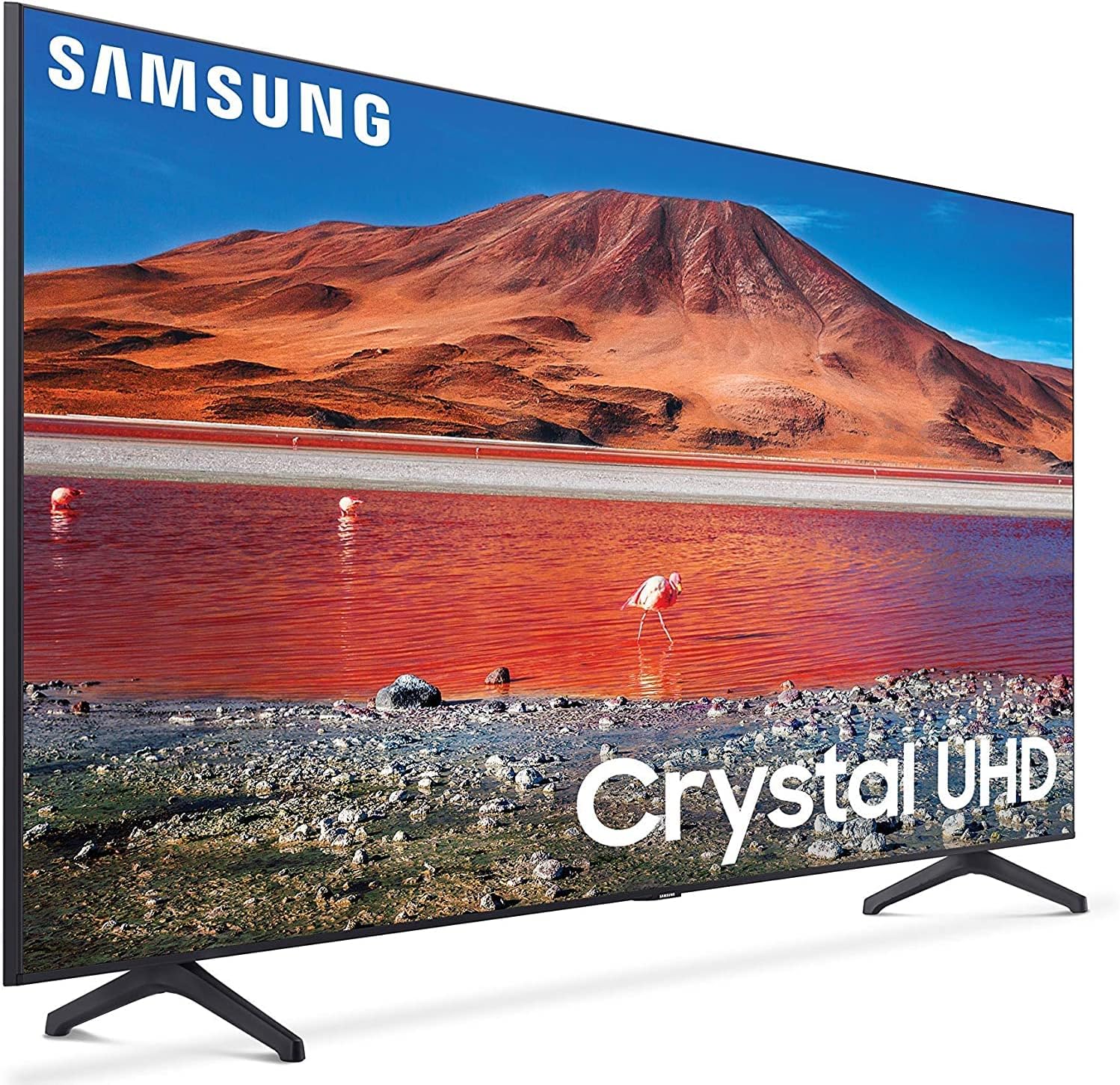 SAMSUNG UN55TU7000 55 inches 4K Ultra HD Smart LED TV (2020 Model) (Renewed)