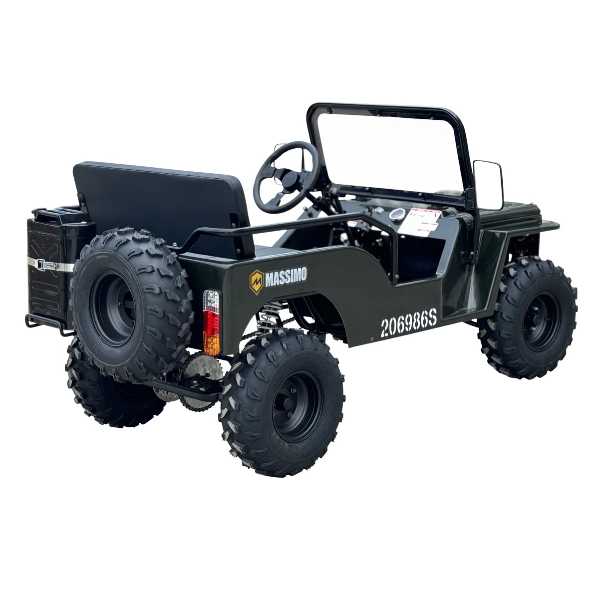 Massimo Mini 125 | 4 Stroke 9HP 2WD (Go Kart) (Green) - Curated Treasures Market