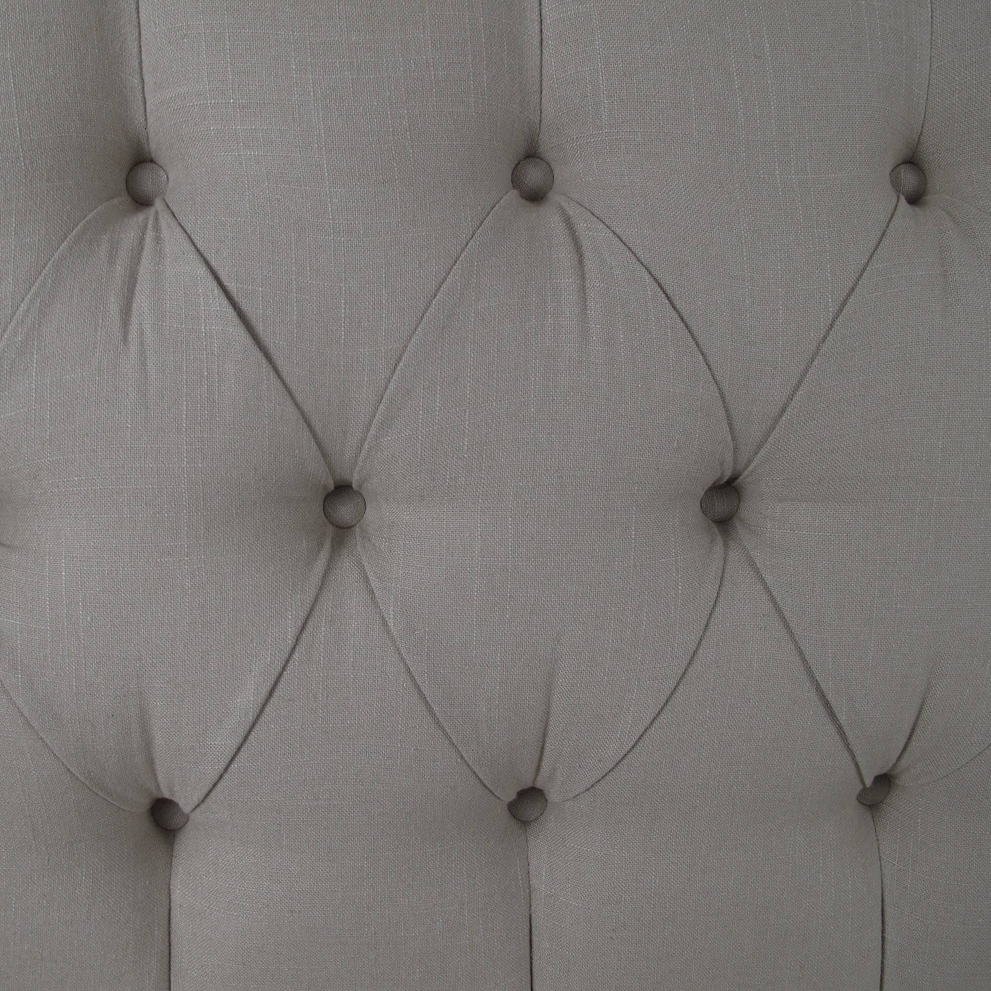 California King Tufted Wingback Headboard Gray Linen - Threshold