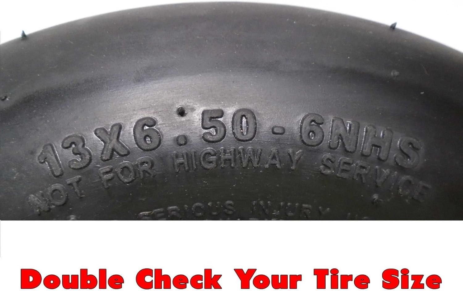 NoAir (2) Flat Free Wheel Assemblies 13x6.50-6 Fits John Deere TCA19309 TCA16946