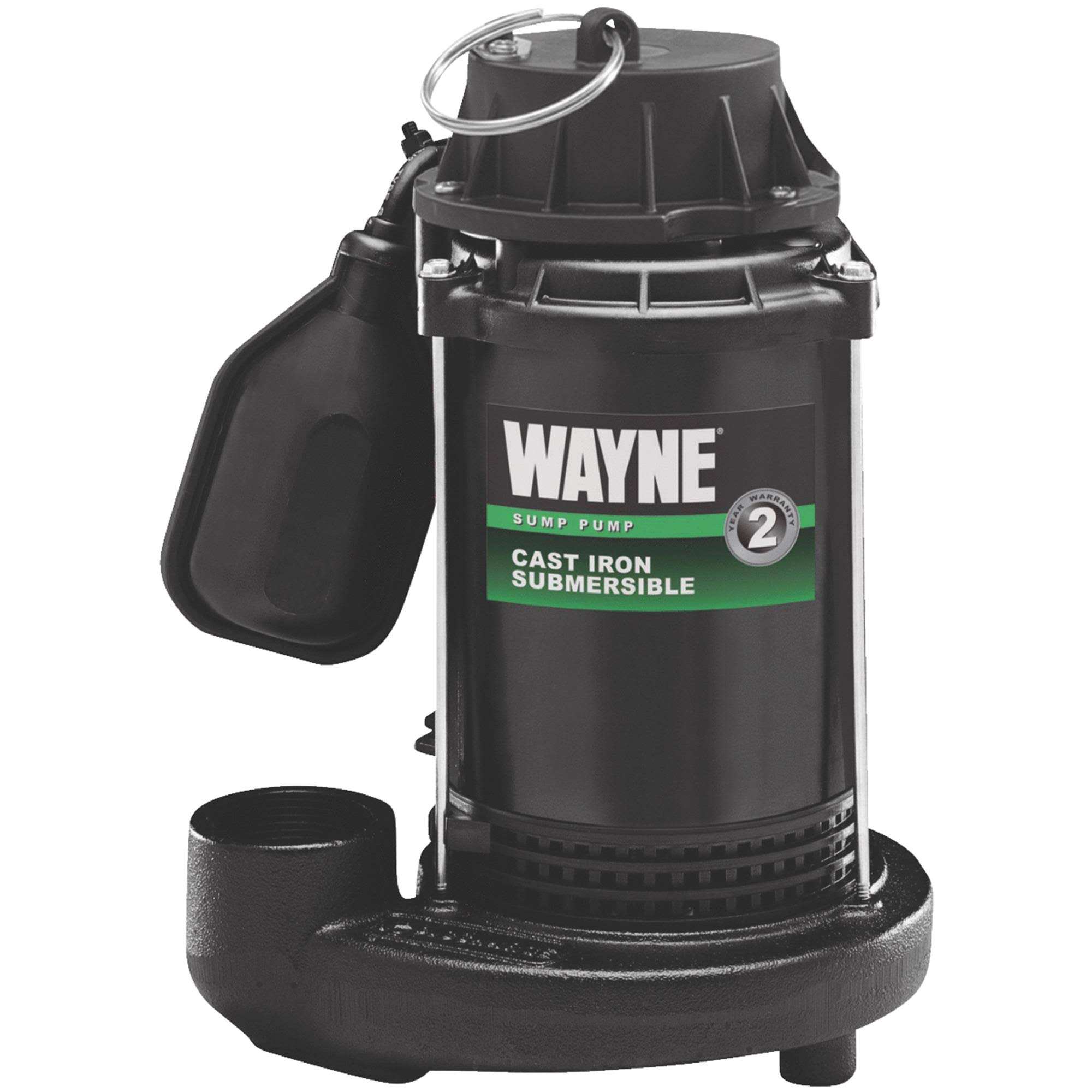 Wayne 1/2 HP Cast-Iron Submersible Sump Pump CDT50