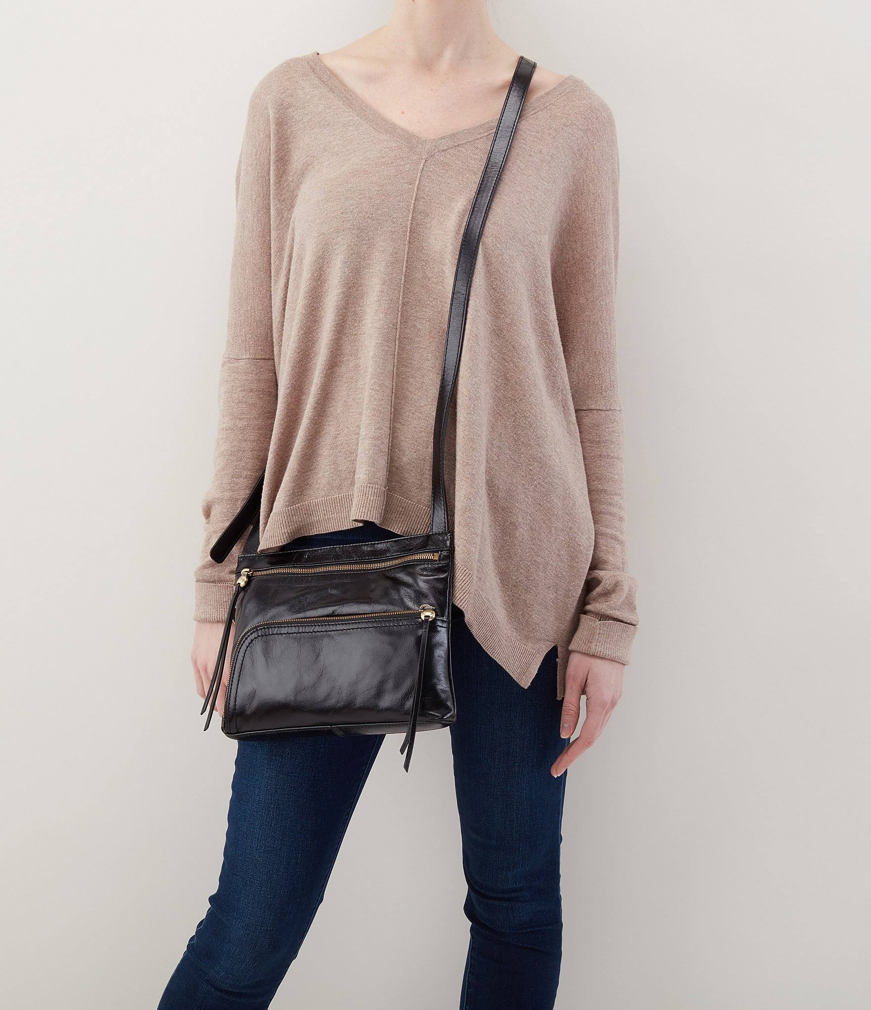 Hobo Black Cassie Crossbody
