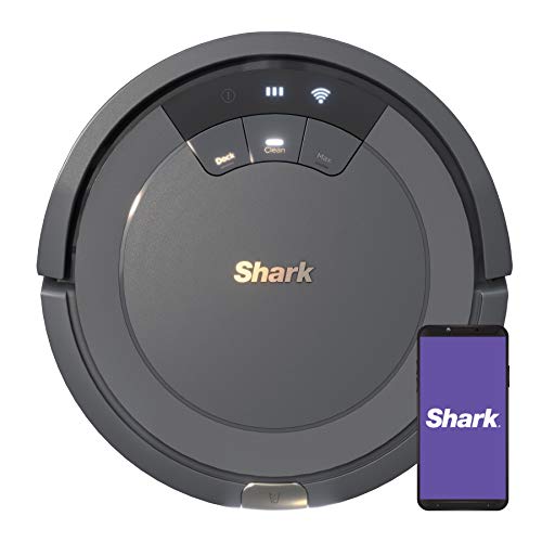 Shark AV2501S AI Ultra Robot Vacuum, with Matrix Clean, Home Mapping, 30-Day Capacity HEPA Bagless Self Empty Base, Perfect for Pet Hair, Wifi, Dark Grey