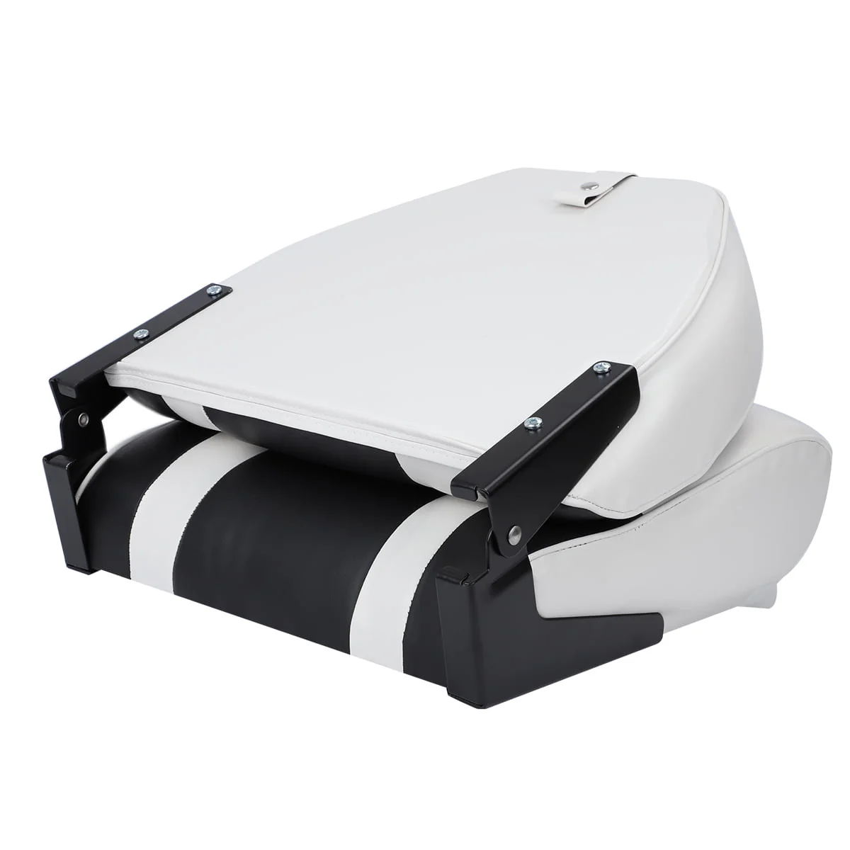NORTHCAPTAIN S1 Pro Premium High Back Folding Boat Seat,Stainless Steel Screws Included,Charcoal/Black(2 Seats)
