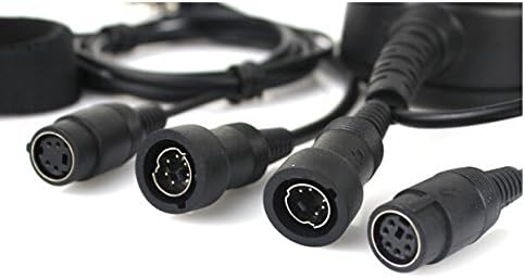 Tactical Throat Mic Earpiece Headset with Finger Ptt Compatible with Baofeng Radio BF-F8HP BF-F9 UV-82 UV-82HP UV-82C UV-5R UV-5R+ UV-5RA UV-5RB UV-5RC UV-5RD UV-5RE Kenwood Wouxun Two-Way Radio Pack of 2