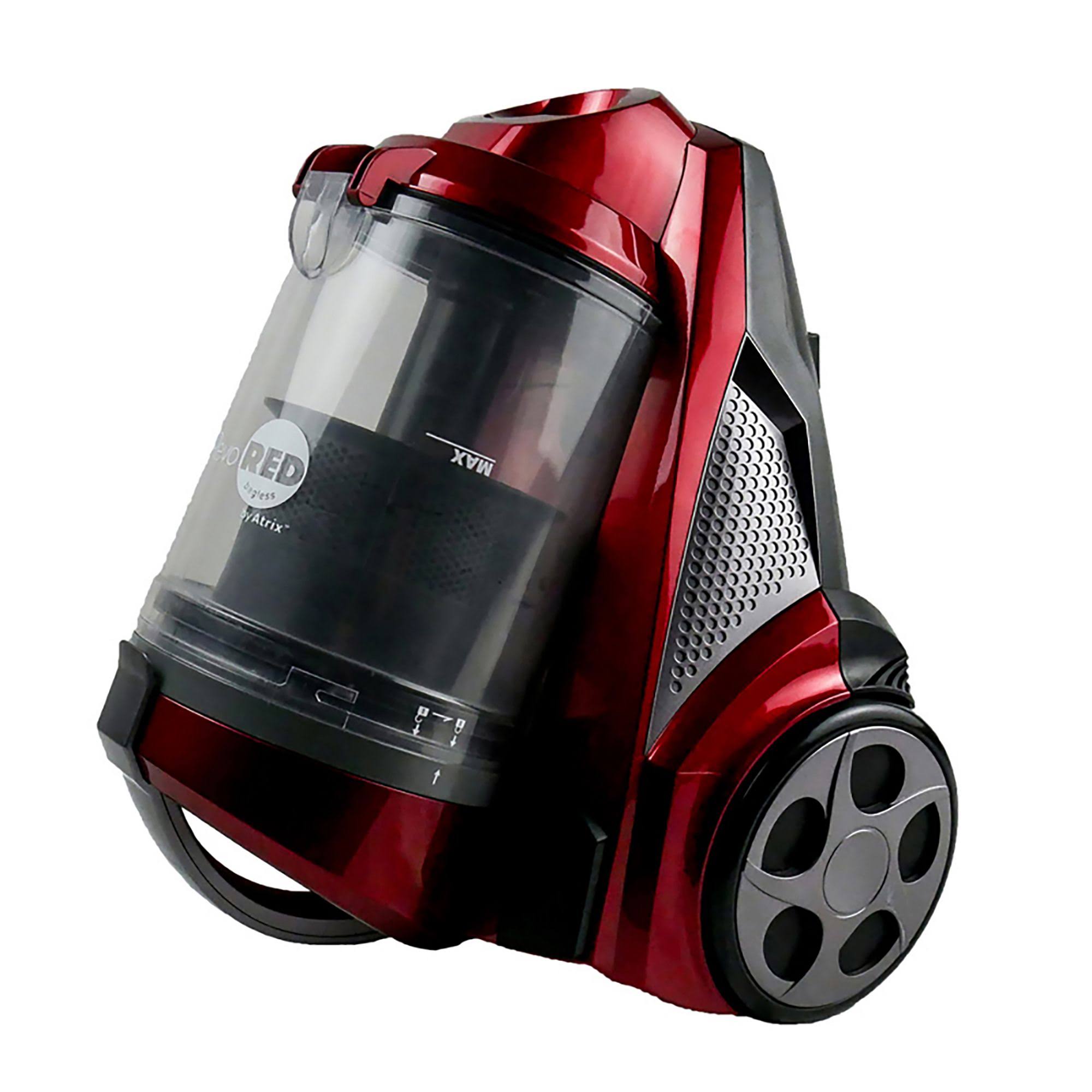 Atrix Revo Red Bagless HEPA Canister Vacuum