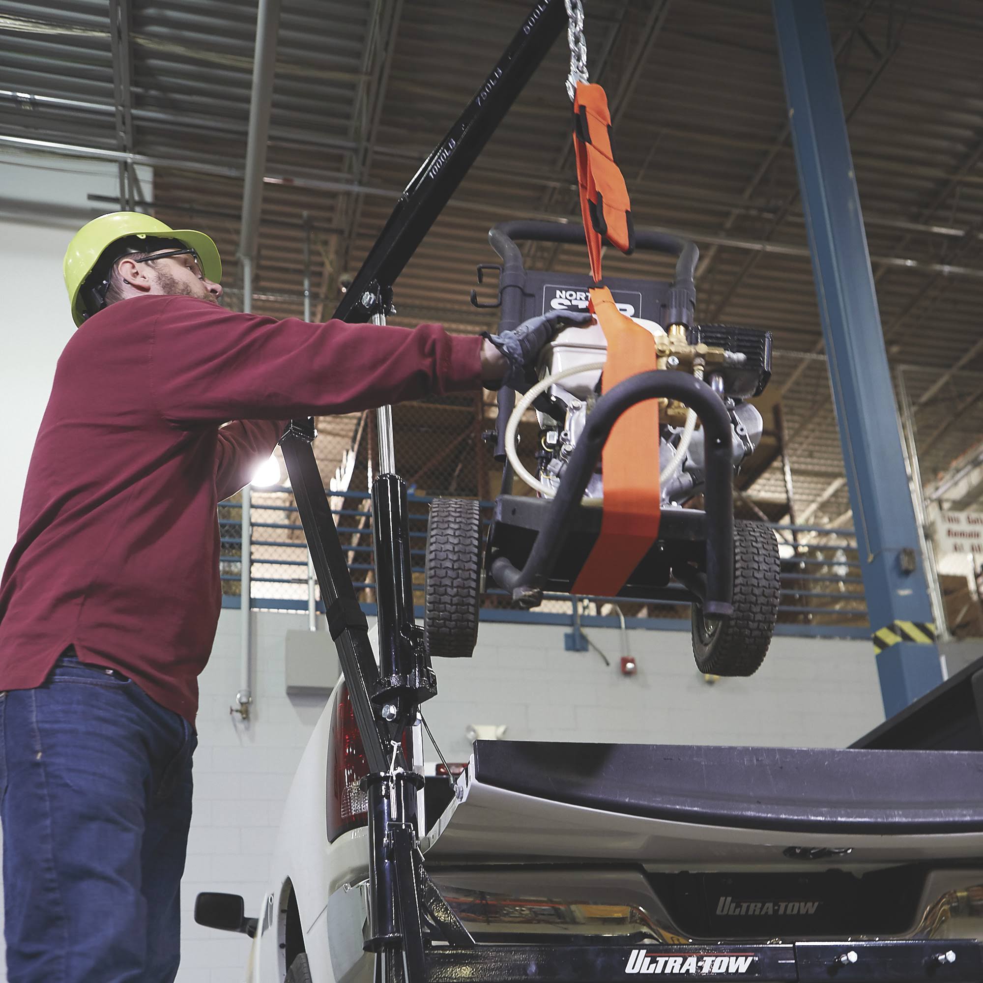 Ultra-Tow Hydraulic Hitch-Mount Truck Crane - 1000-Lb. Capacity