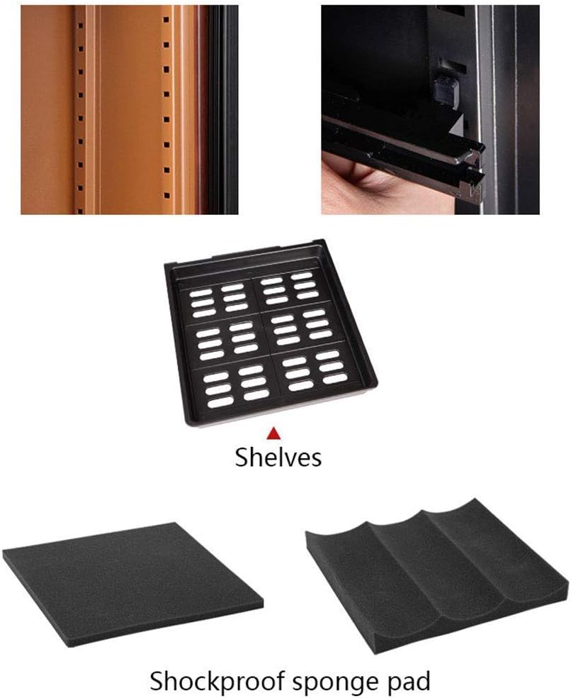 Electronic Dry Cabinet, Dehumidifier Box for Camera Lens & Optical Equipment Storage, LED Lighting, Noiseless & Low Energy, Wood Grain