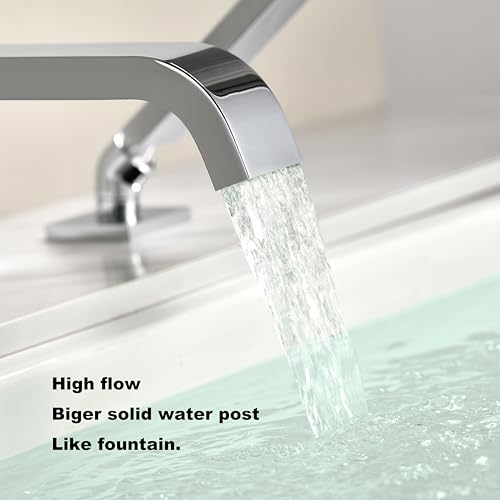 T02-7 Deck Mount bathtub faucet with sprayer