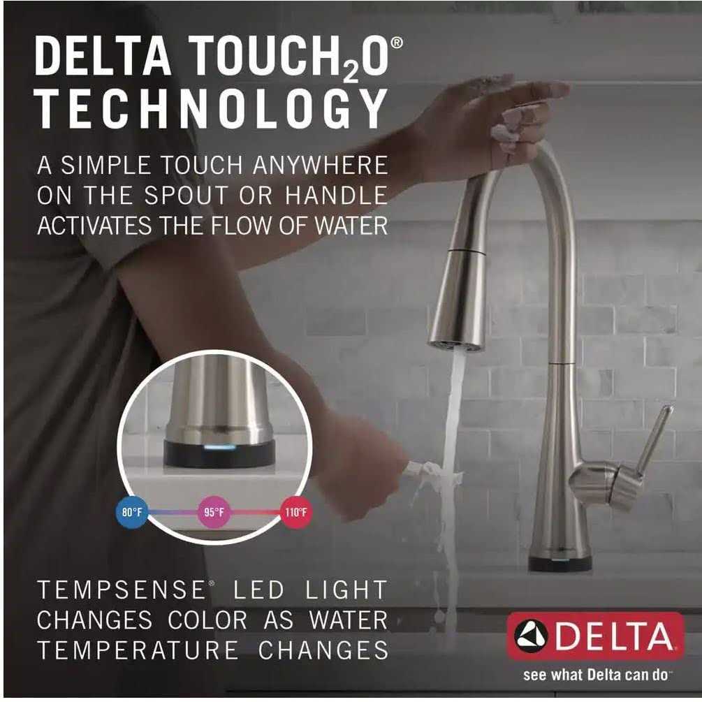 Delta Greydon Single Handle Pull-Down Kitchen Faucet with Soap Dispenser - Shop Hardware Tools Online Store