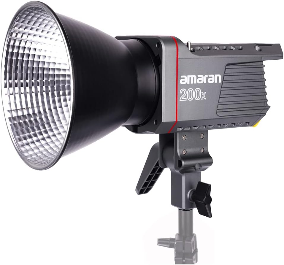 Aputure Amaran 200x Bi-Color LED Video Light, 250W 2700-6500k 51600lux@1m Bluetooth App Control 9 Built-in Lighting Effects DC/AC Power Supply