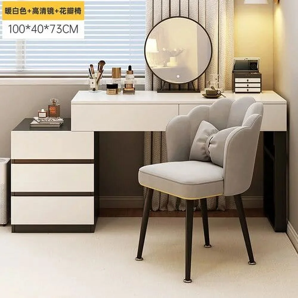 Led Chair Lacquer Dressing Table Container Nordic Comfortable Dressing Table Dressers Bedroom Tocador Maquillaje Home Furniture