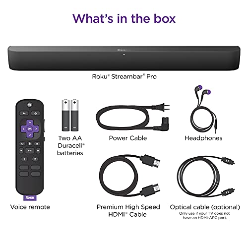 Roku Streambar Pro | 4K HDR Streaming Device Standalone Streaming Media Player