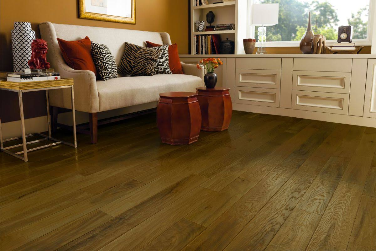 American Scrape 5x22 Solid Oak Hardwood Flooring in Great Plains Armstrong Flooring