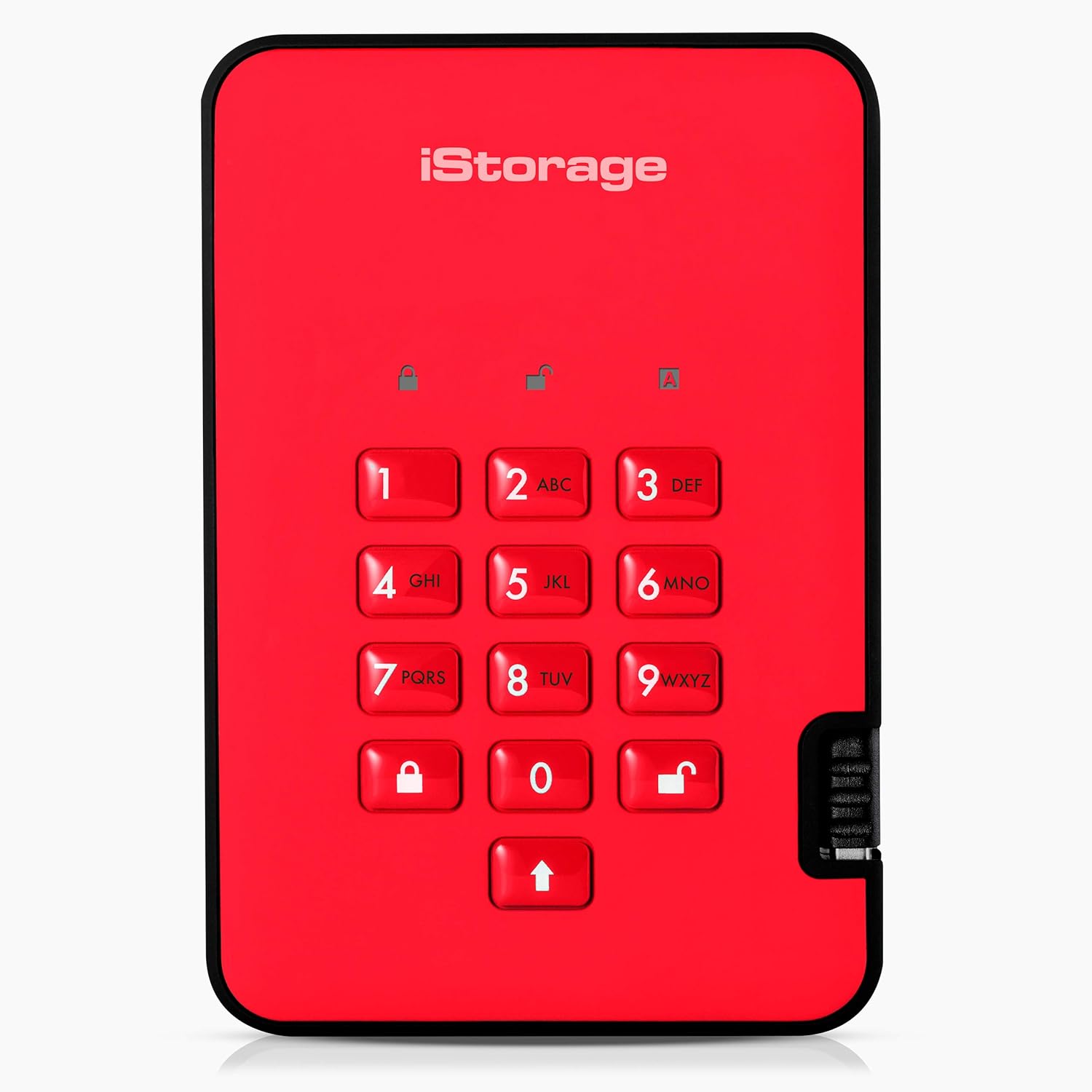 iStorage diskAshur2 HDD 2TB Black - Secure portable hard drive - Password protected, dust and water resistant, portable, military grade hardware encryption USB 3.1 IS-DA2-256-2000-B