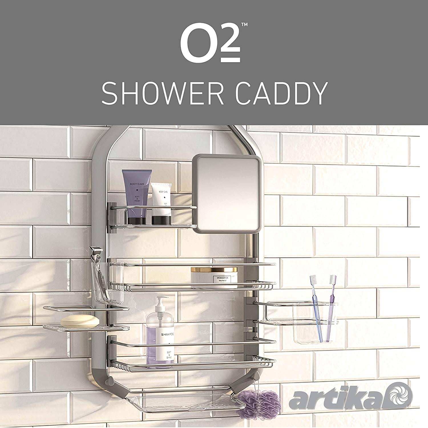 Artika CADG2-HD2 Adjustable Over-the-Shower Head/Door Caddy