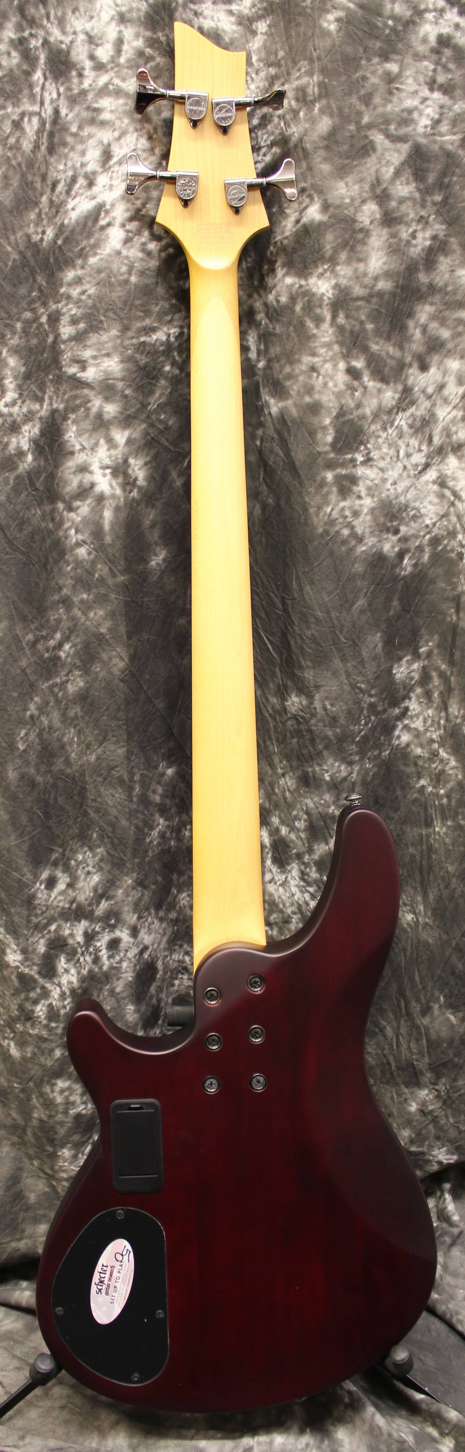 Schecter Omen-4 Electric Bass Guitar Walnut Satin