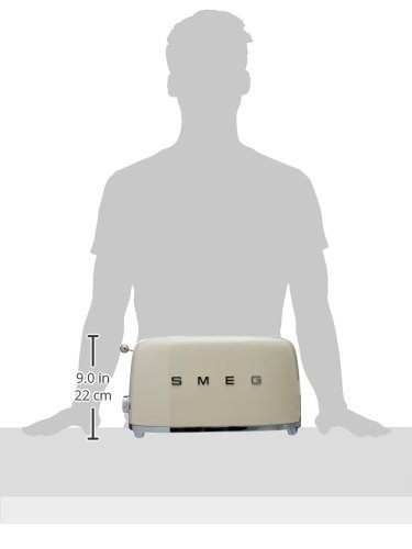 Smeg 50's Retro Style Aesthetic 4 Slice Toaster