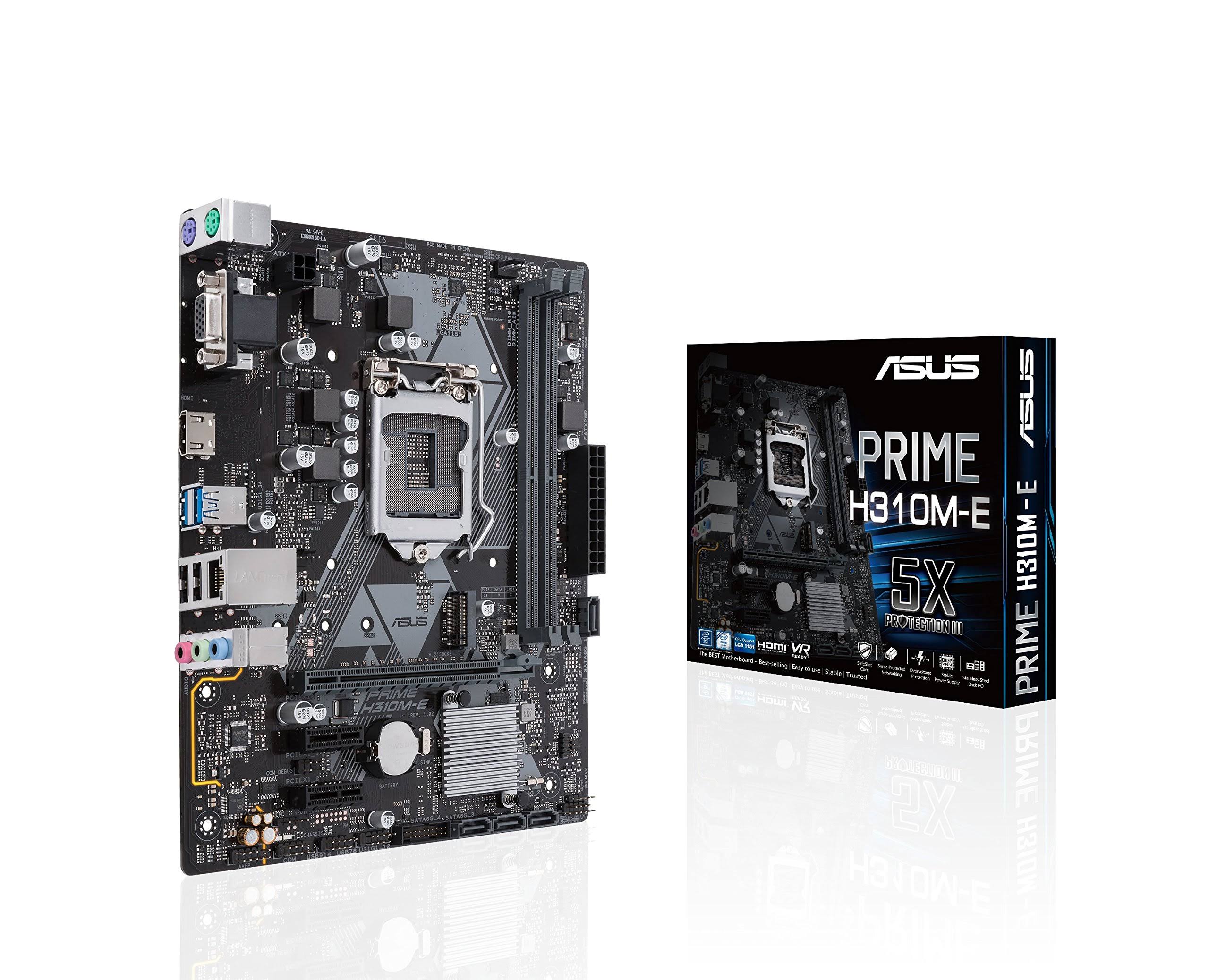 ASUS PRIME H310M-E with Intel H310 microATX Motherboard - LGA1151 Socket