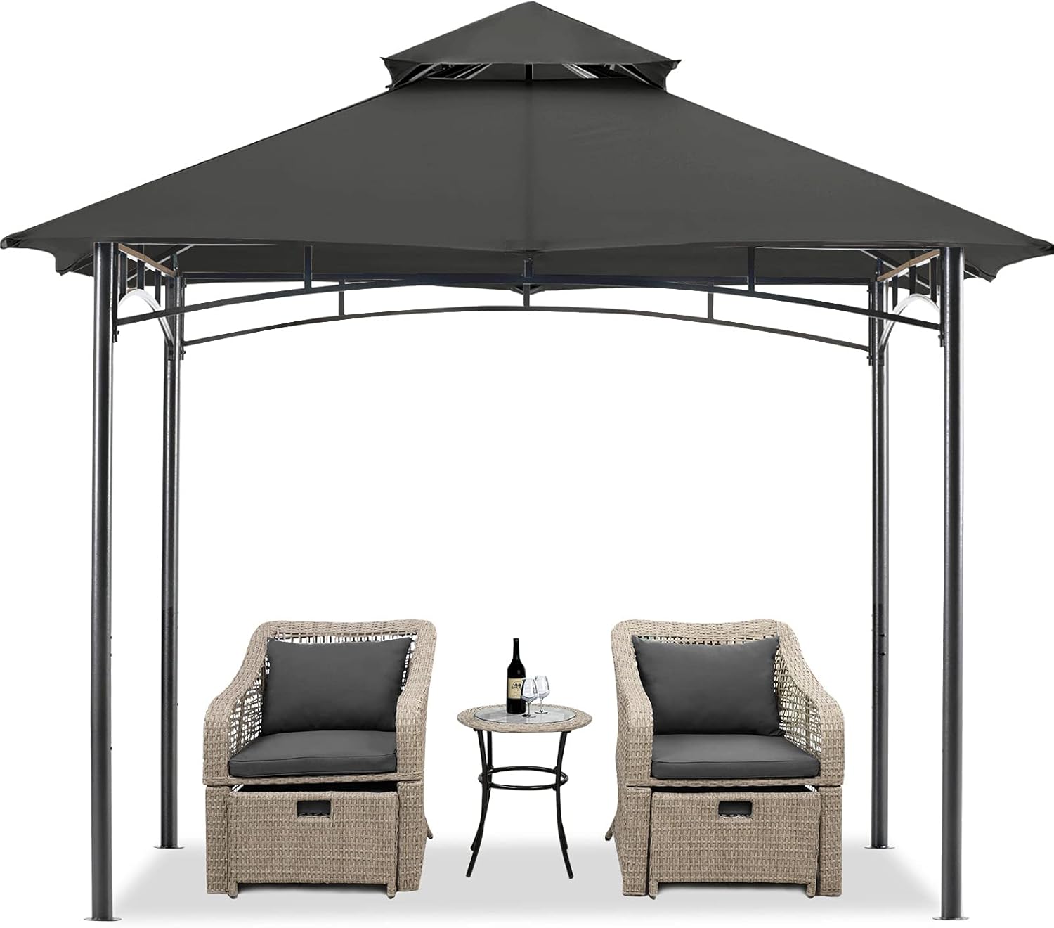 MASTERCANOPY Soft Top Outdoor Garden Gazebo for Patios and Backyard (11x11, Navy Blue)