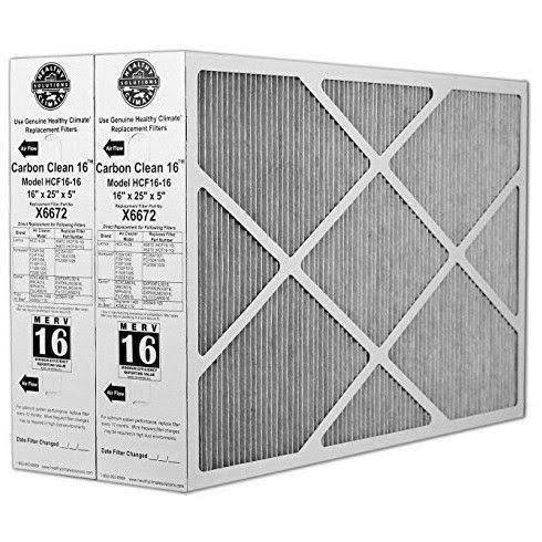 Lennox - X6672 Healthy Climate 16x25x5 MERV 16 Filter, 2