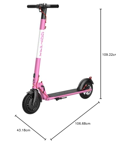 Gotrax GXL V2 Electric Scooter, 8.5" Solid Tire, Max 9 Mile and 15.5Mph Speed Power by 250W Motor, Lightweight 25.95lb, Cruise Control Aluminum Alloy Frame Foldable Commuting Escooter for Adults 13+