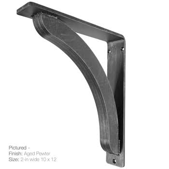 Stout Wrought Iron Corbel | 2x22 Wide at Timeless Wrought Iron