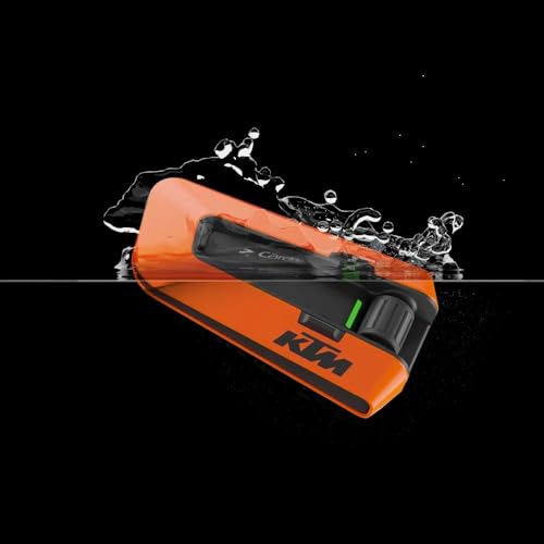 Cardo PACKTALK Edge Motorcycle Bluetooth Communication System Headset Intercom - Single Pack, Black