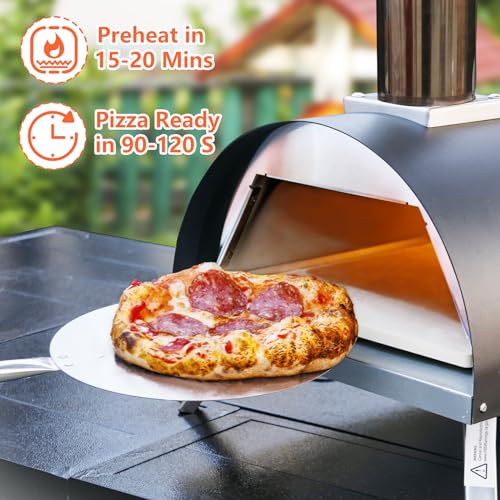 Hello. Dr 13" wood and gas pizza oven outdoor propane-propane pizza oven outdoor-Outdoor pizza oven gas-propane pizza oven outdoor with Pizza Cutter& Carry Bag,pizza stone, pizza peel.