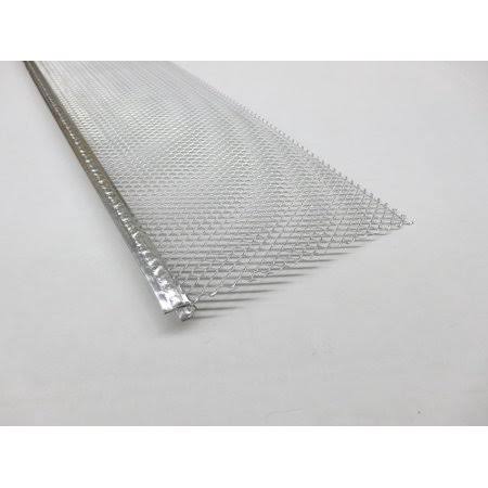 Aluminum Small Hole Drop in Leaf Guard for Gutters (5 inch, Mill Finish Case-10 Sections)