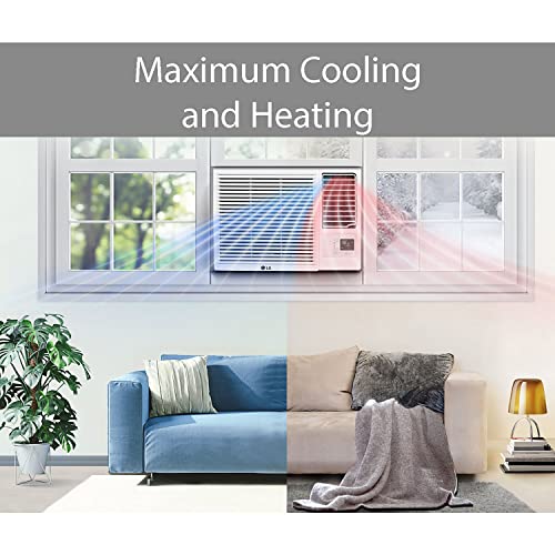 LG BTU Window Air Conditioner with Supplemental Heat