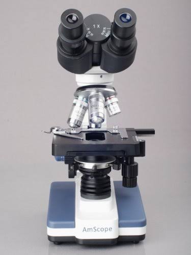 Amscope 40X-2500X LED Digital Binocular Compound Microscope W 3D Stage + 5MP USB Camera