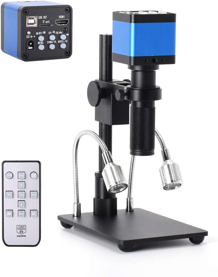 HAYEAR Full Set 16MP Full HD 1080P 60FPS HDMI USB Output Industry C-Mount Microscope Video Camera with 150X Zoom Lens