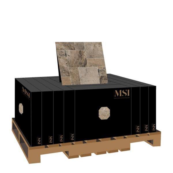 MSI Travertine Tumbled Paver
