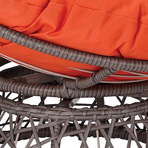 Osp Home Furnishings - Papasan Chair - Orange